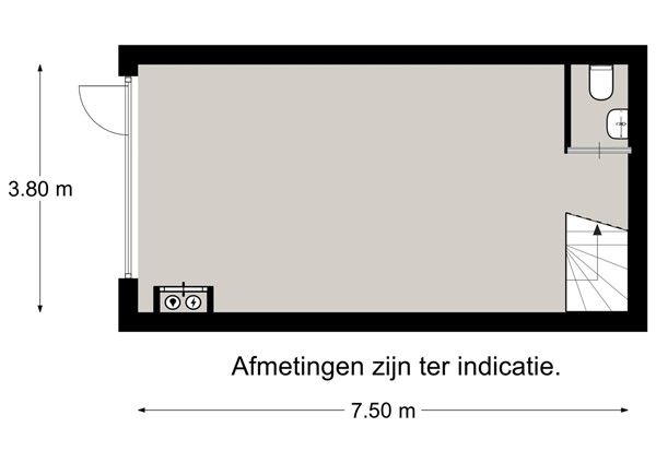 Floorplan - Lageweg 37F5, 2222 AG Katwijk